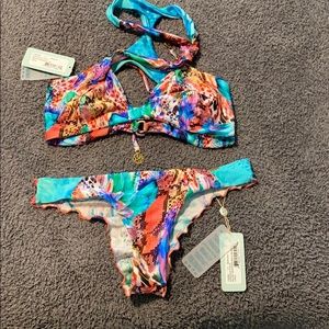 Luli fama multicolored bikini